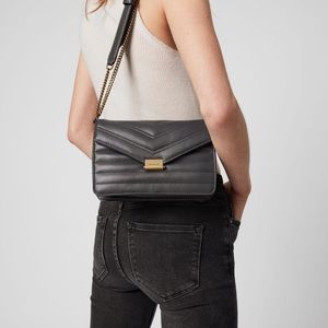 AllSaints Justine Black Crossbody Black